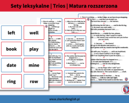 Sety leksykalne Trios Matura rozszerzona