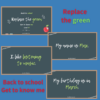 Back to school Replace the green - Shark of English