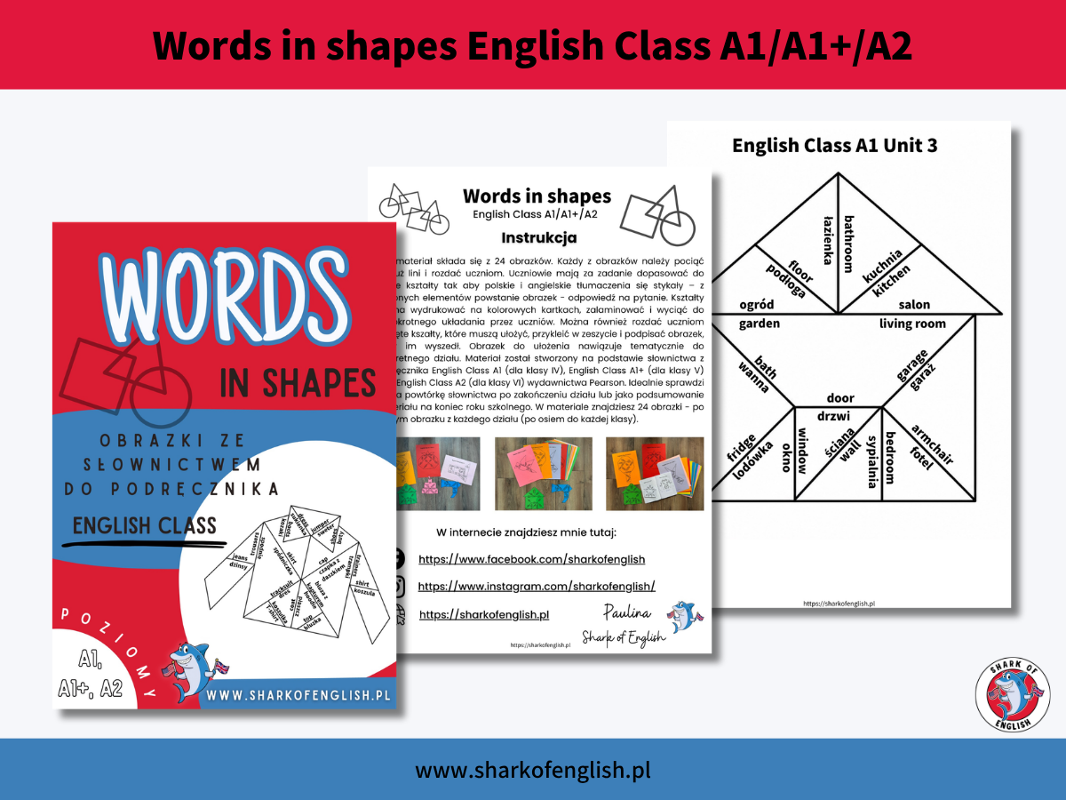 okladka na strone 1 - Shark of English